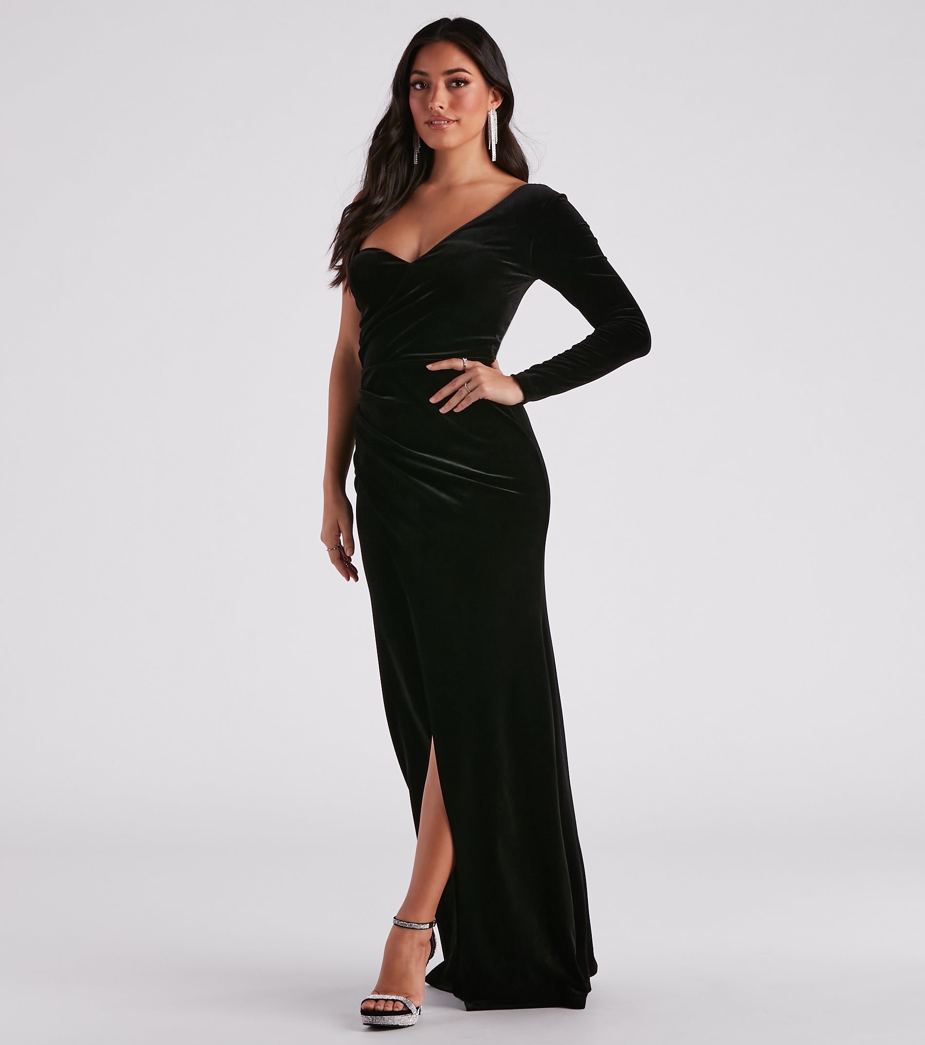 Formal Velvet Long Dress